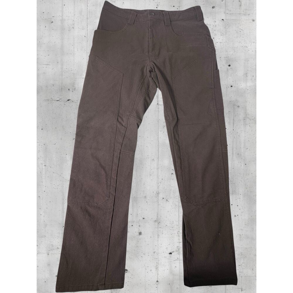 1620 Workwear Double Knee Pants Mens 34x30 Brown Utility USA Made Durable - Picture 2 of 12
